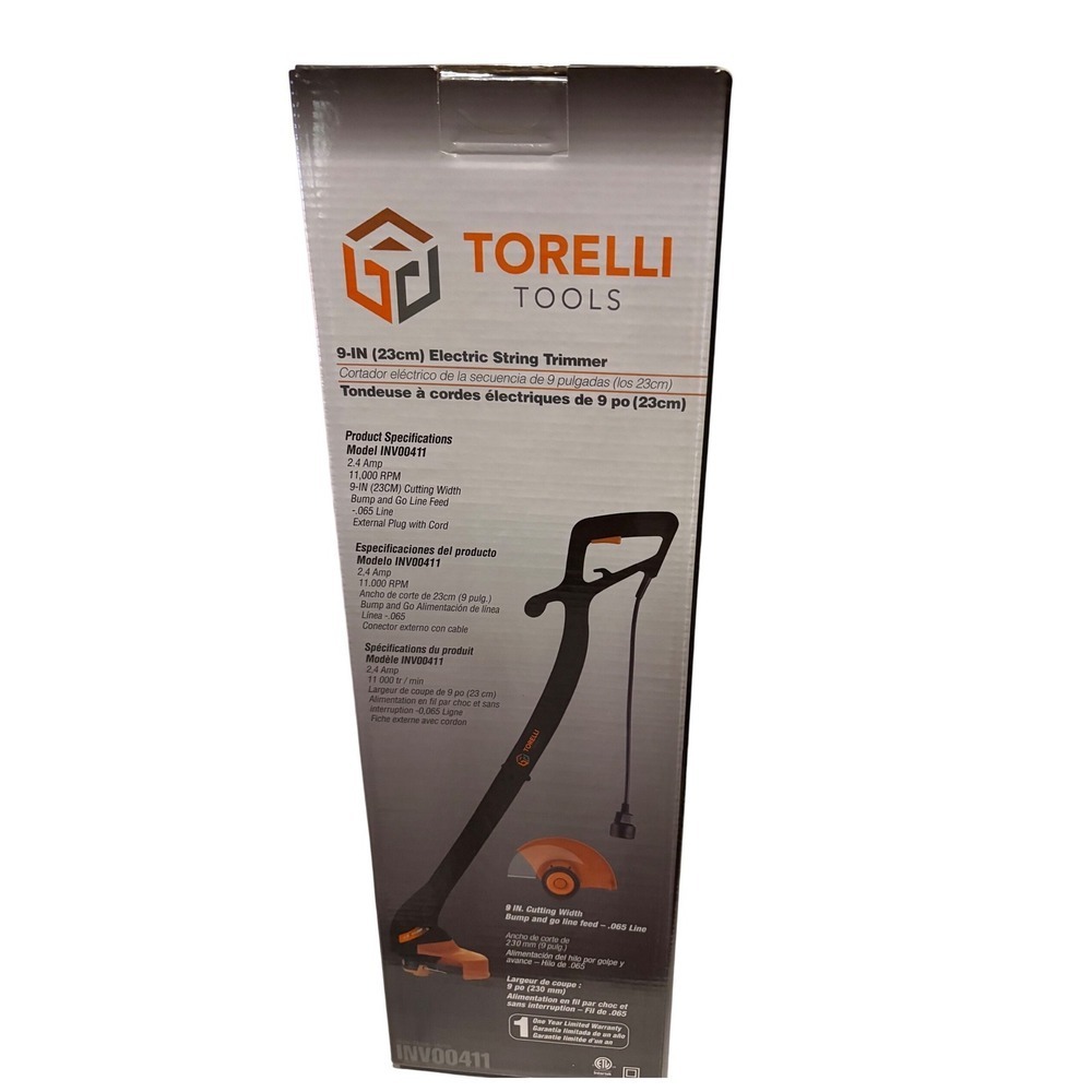 Torelli Tools 9 Inch 23cm Electric String Trimmer Weed Eater Model INV00411